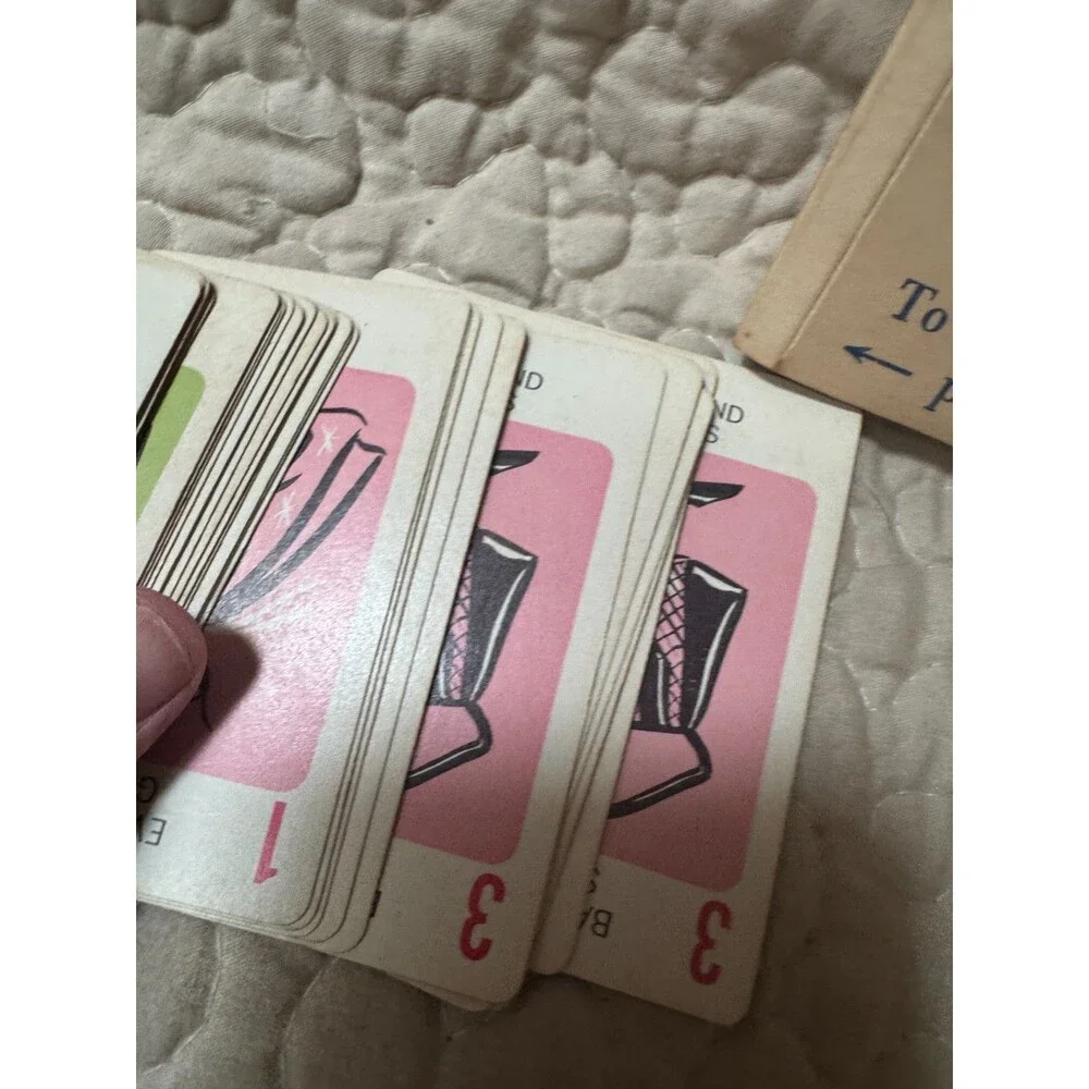 Vintage 1965 Milton Bradley Mystery Date Replacement Parts - Cards Pawns